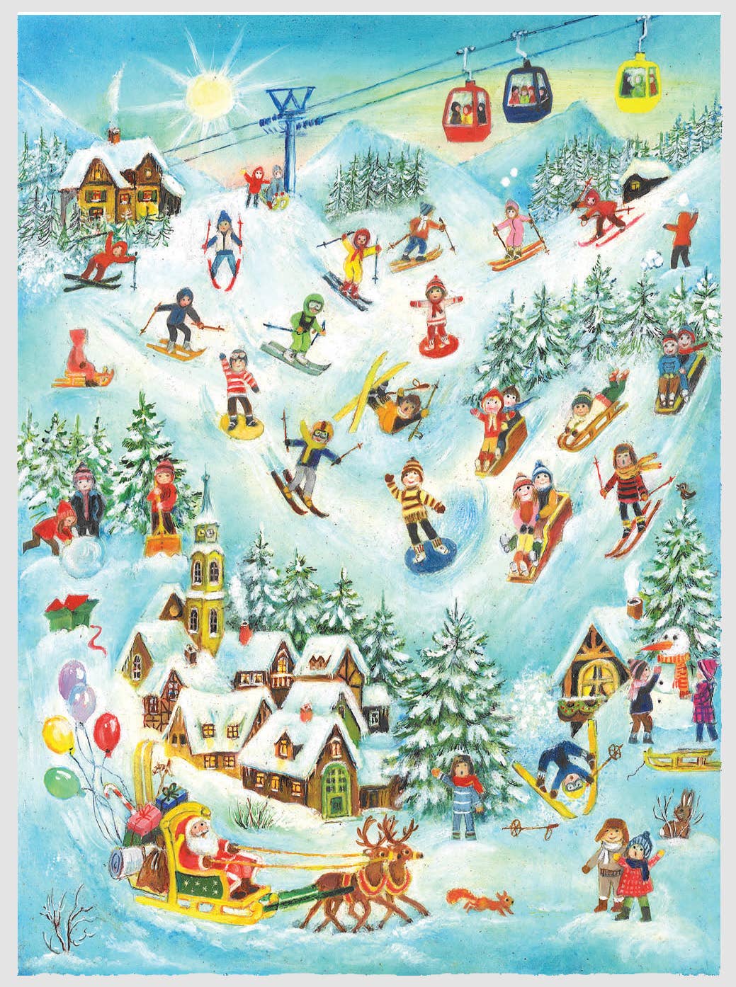 Advent Calendar Ski Lift - Abigail Fox Designs