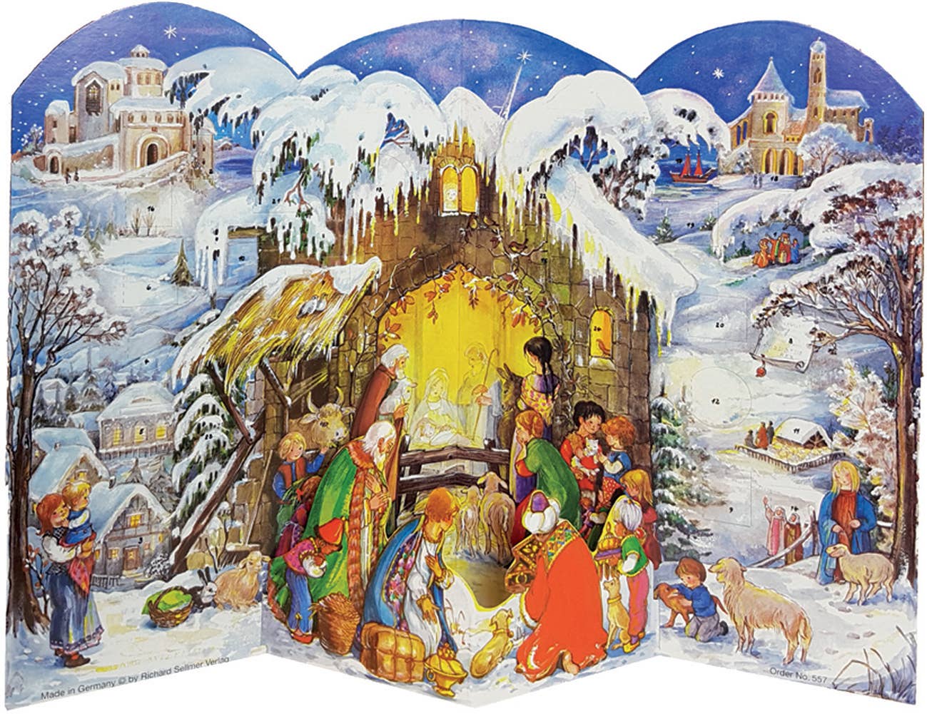 Advent Calendar Trifold Winter Wonderland - Abigail Fox Designs