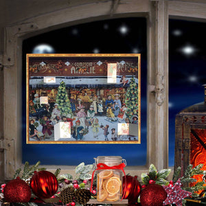 Advent Calendar Villagers Outside of Shops - Abigail Fox Designs