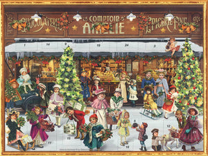 Advent Calendar Villagers Outside of Shops - Abigail Fox Designs