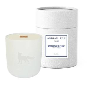 AF No. 02 Grapefruit and Peony Soy Candle - Abigail Fox Designs