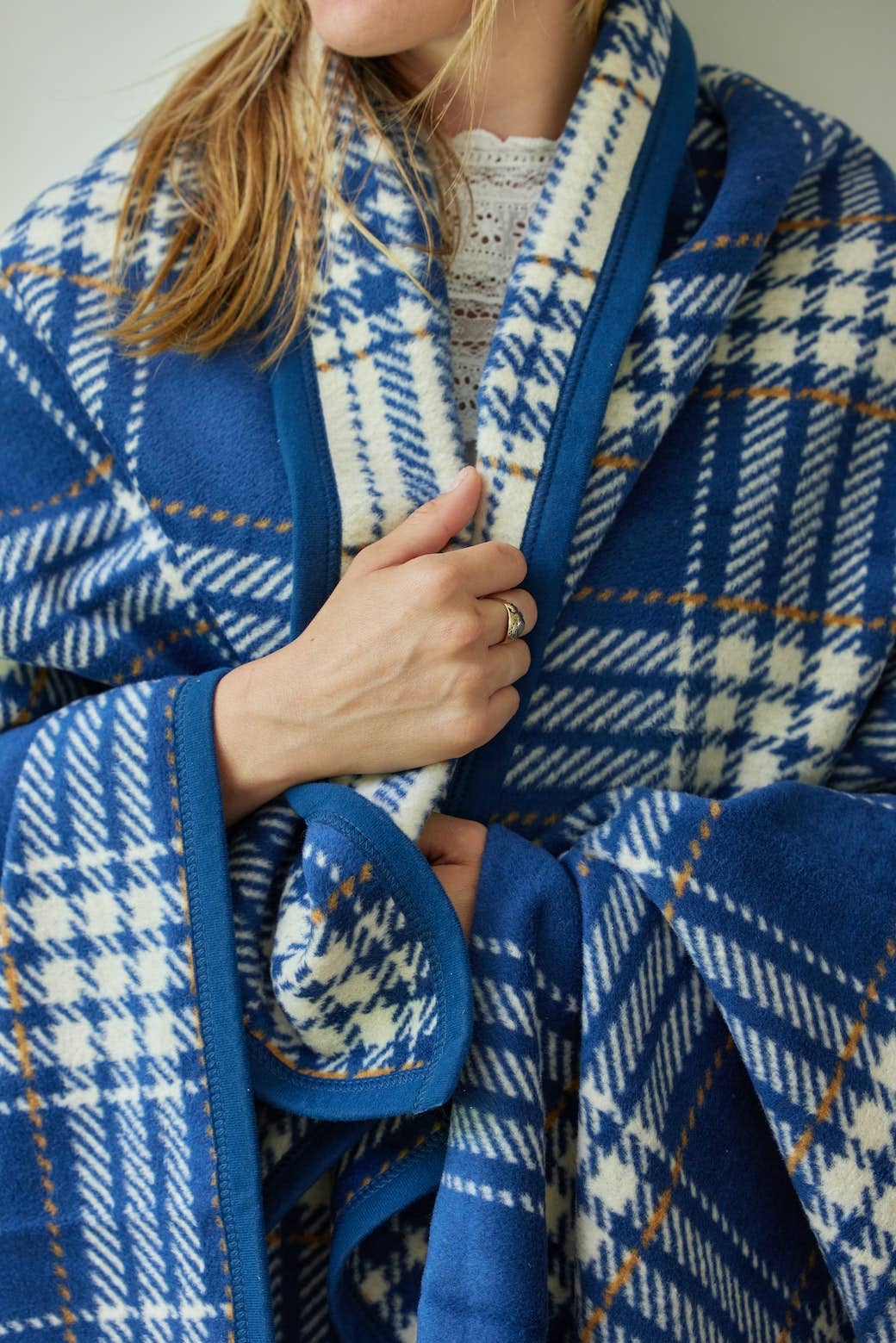 Vintage plaid sales blanket