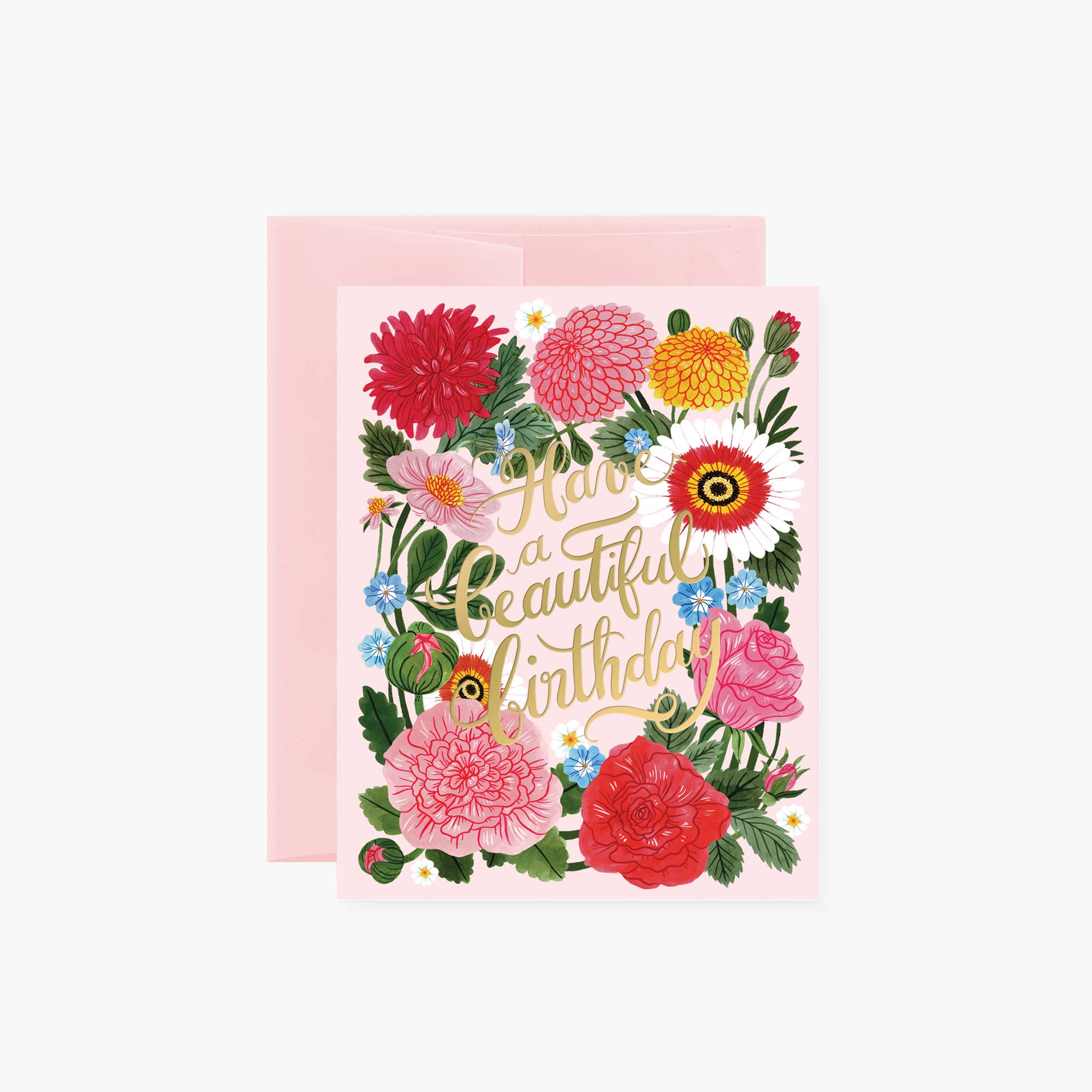 Birthday Card- Have a beautiful birthday, greeting card - Abigail Fox Designs