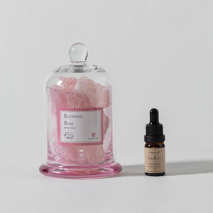 Blushing Rosé Gemstone Diffuser, Rose Quartz with essential oils, floral, rose, jasmine & cedar - Abigail Fox Designs