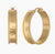Bold Spirit Gold Hoop Earrings 18K Gold Plate - Abigail Fox Designs