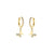 Butterfly Huggie Hoops, CZ Diamonds, 14k Gold & Sterling, Abigail Fox - Abigail Fox Designs