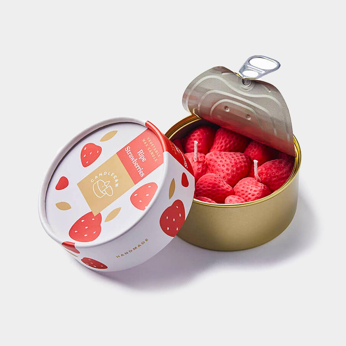 CandleCan Tin Candle - Strawberry (Scented) - Abigail Fox Designs