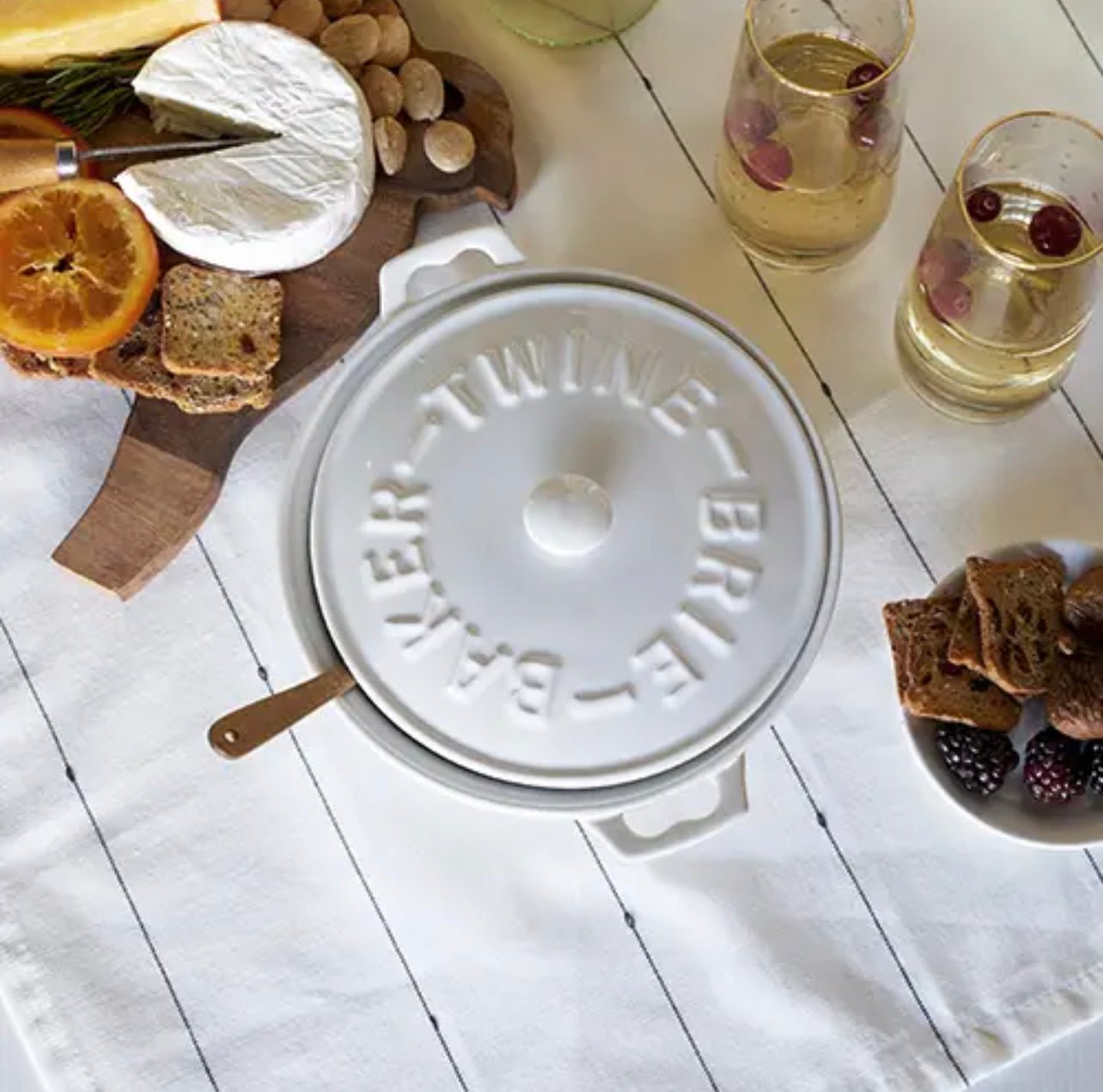 Ceramic Brie Cheese Baking Dish - Abigail Fox Designs