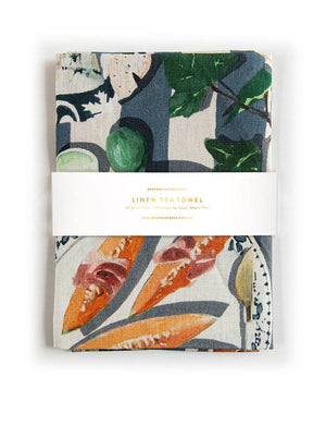 Cheese & Crackers Tea Towel - Abigail Fox Designs