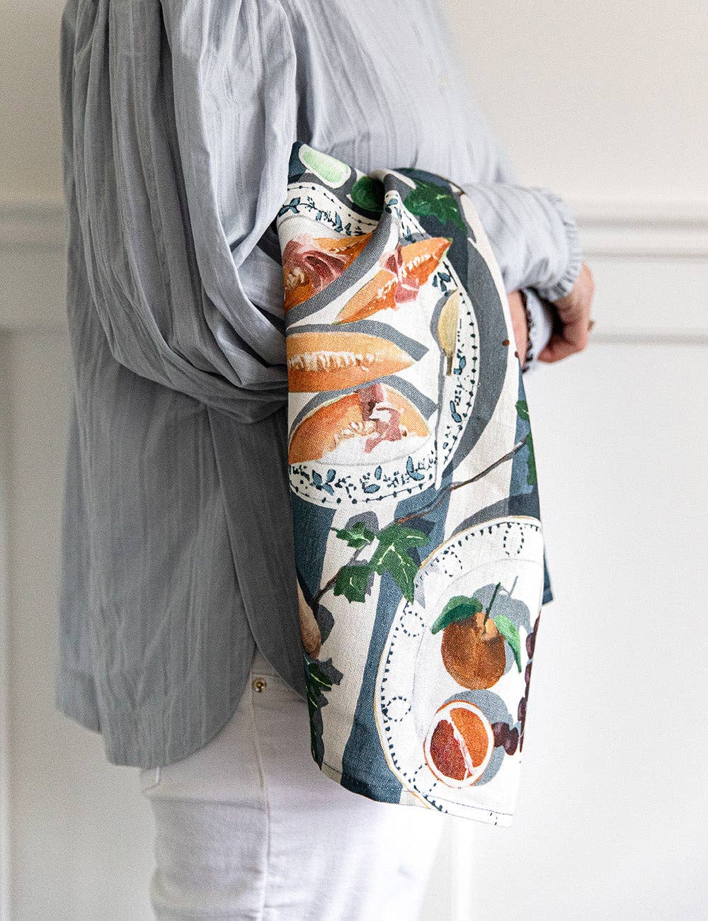 Cheese & Crackers Tea Towel - Abigail Fox Designs