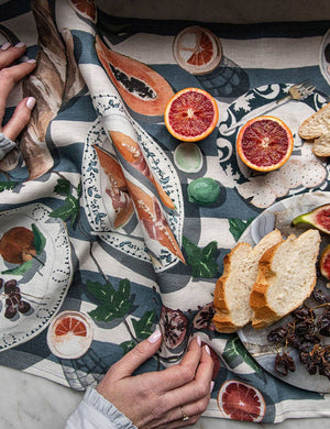 Cheese & Crackers Tea Towel - Abigail Fox Designs