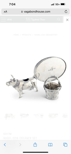 Cow Creamer Set - Abigail Fox Designs