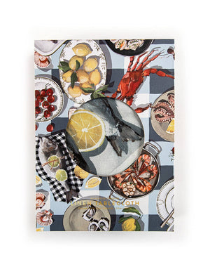 Crab & Squid Linen Tablecloth - Abigail Fox Designs