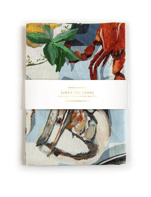 Crab & Squid Tea Towel - Abigail Fox Designs