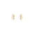 CZ Marquise Fan Screw Flat Back Earrings, 18K Gold & Sterling Silver, Abigail Fox - Abigail Fox Designs