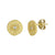 CZ Sun Earring, 925 Sterling Gold Vermiel Abigail Fox - Abigail Fox Designs