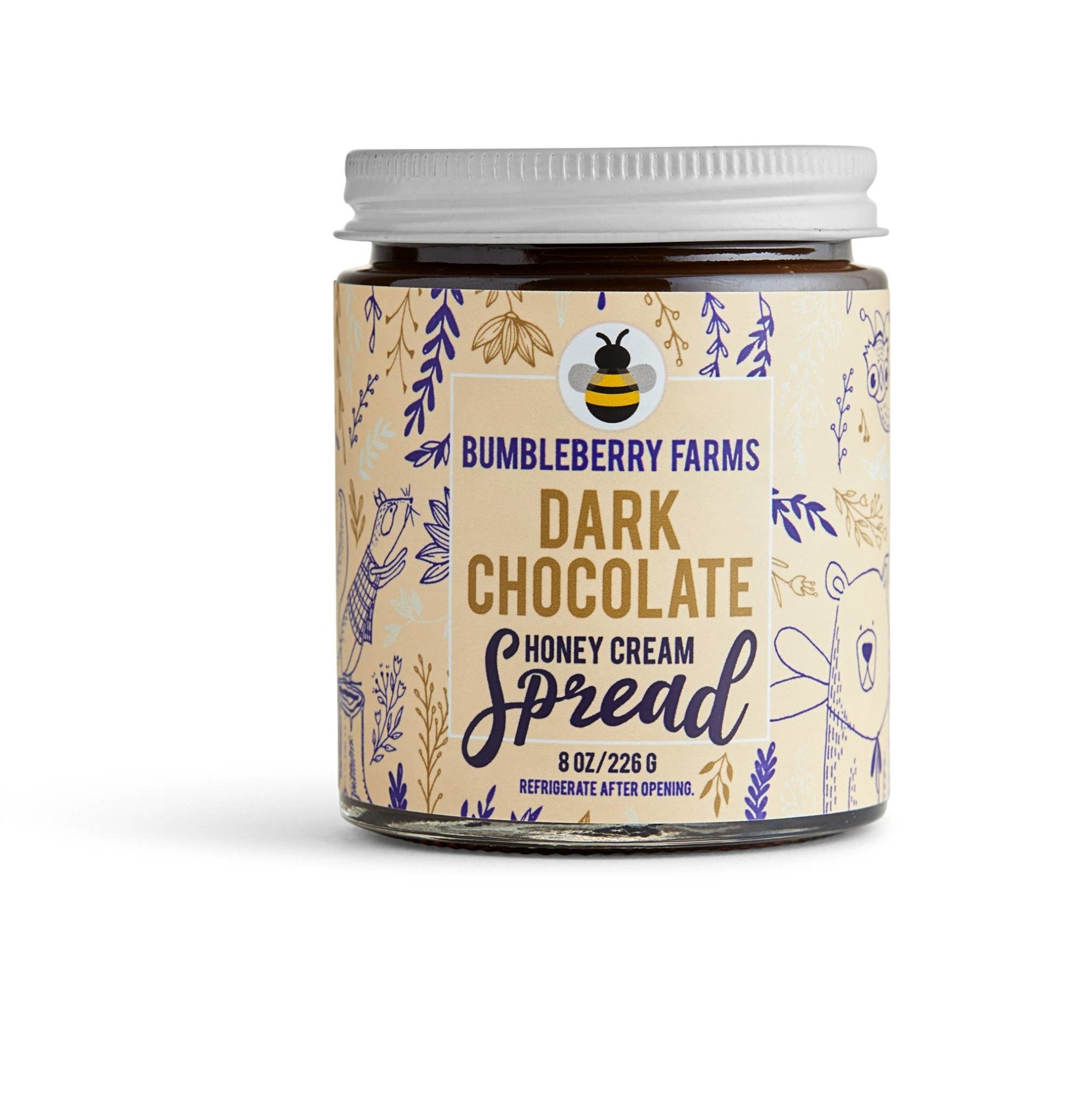 Dark Chocolate Honey Cream Spread - Abigail Fox Designs