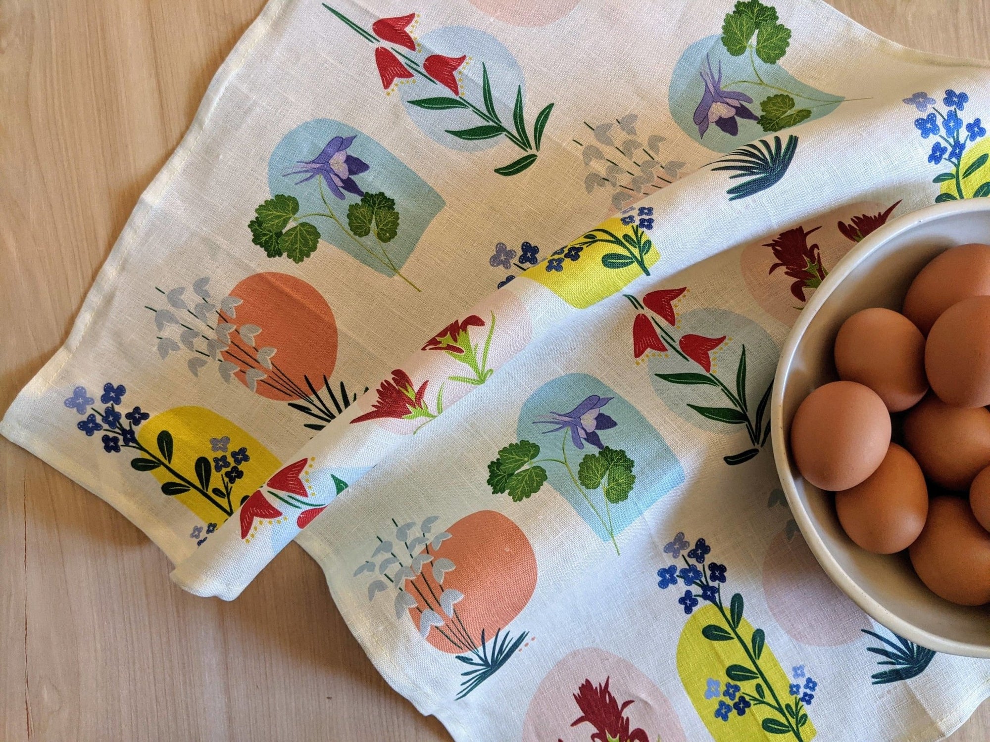 Desert Botanical Tea Towel - Abigail Fox Designs