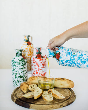 Extra Virgin Olive Oil Ceramic - Turquoise - Abigail Fox Designs