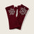 Fingerless Cashmere Gloves-Snowflake: Red / One Size Fits Most - Abigail Fox Designs