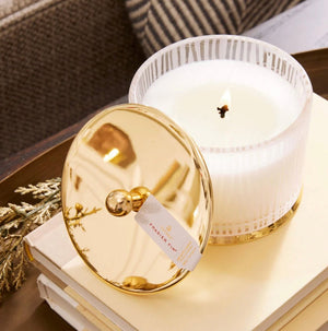 Frasier Fir Gilded Frosted Wood Grain Candle - Abigail Fox Designs