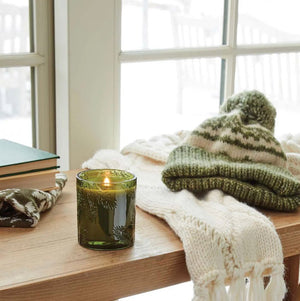 Frasier Fir Green Glass Candle 6.5 Oz - Abigail Fox Designs