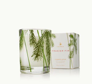 Frasier Fir Pine Needle Votive Candle, 2oz size - Abigail Fox Designs