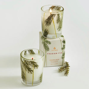 Frasier Fir Pine Needle Votive Candle, 2oz size - Abigail Fox Designs