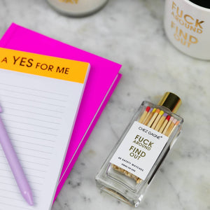 Fuck Around Find Out - Glass Bottle Matches - Abigail Fox Designs