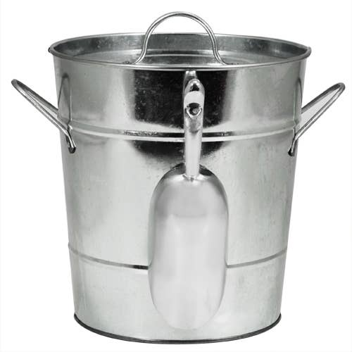 Galvanized Ice Bucket and scoop - Abigail Fox Designs