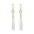 Gem Drop Earring-Moonstone & Quartz - Abigail Fox Designs