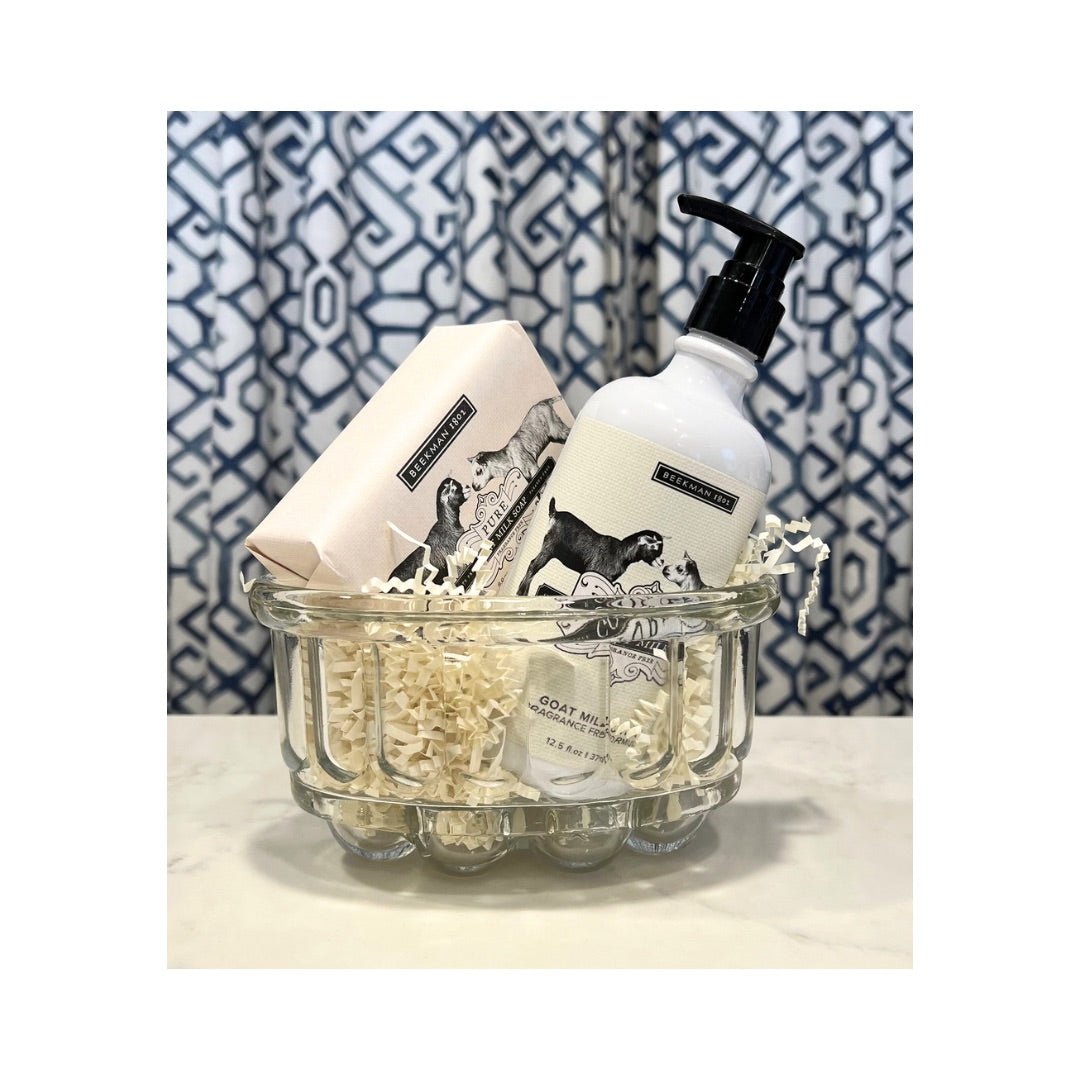 Goats Milk Gift Set in Vintage Jelly Mold container, Unique Mothers Day Gift! - Abigail Fox Designs