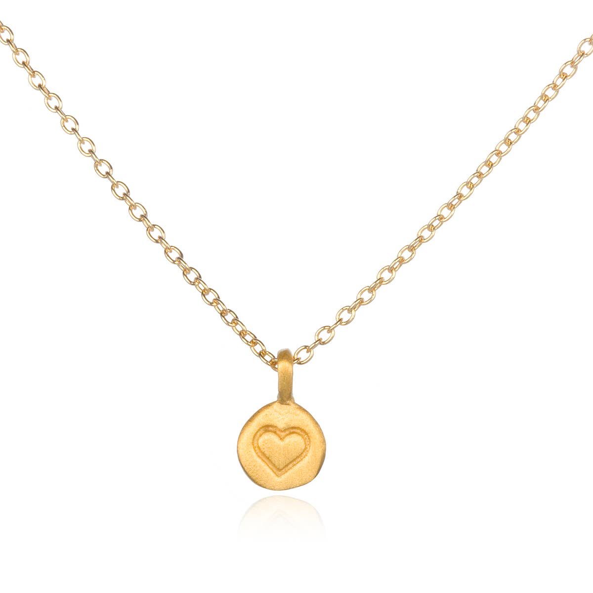 Gold Mini Heart Necklace - Abigail Fox Designs