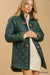 Green Quilted Zip Up Fay Jacket with Side Pockets - Abigail Fox Designs