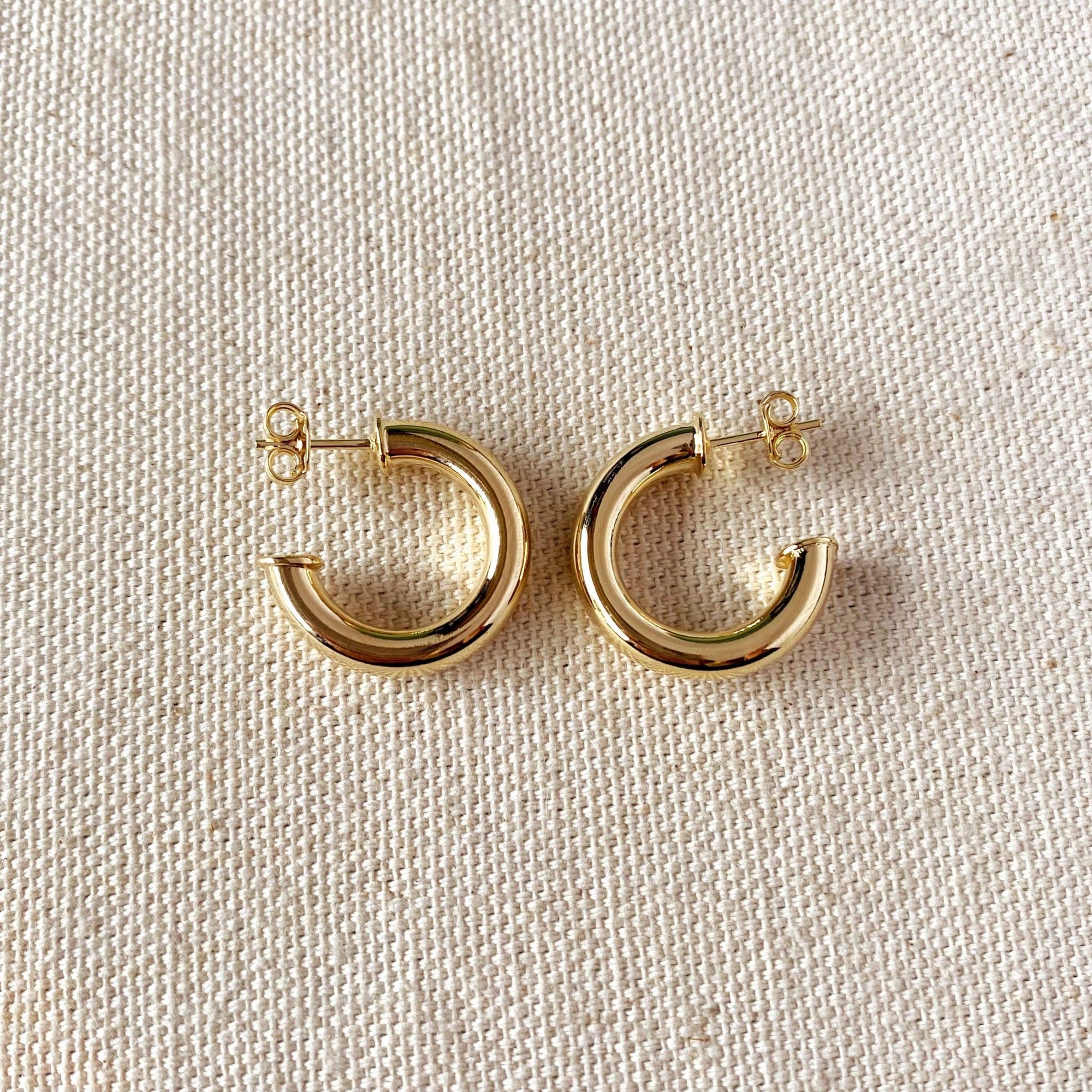 Half-Hoops Earrings, 18k Gold Filled, AFD - Abigail Fox Designs