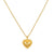Hammered Dot Heart Pendant Necklace - Abigail Fox Designs