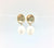 Handmade Natural Pearl Earrings- Gold/White - Abigail Fox Designs