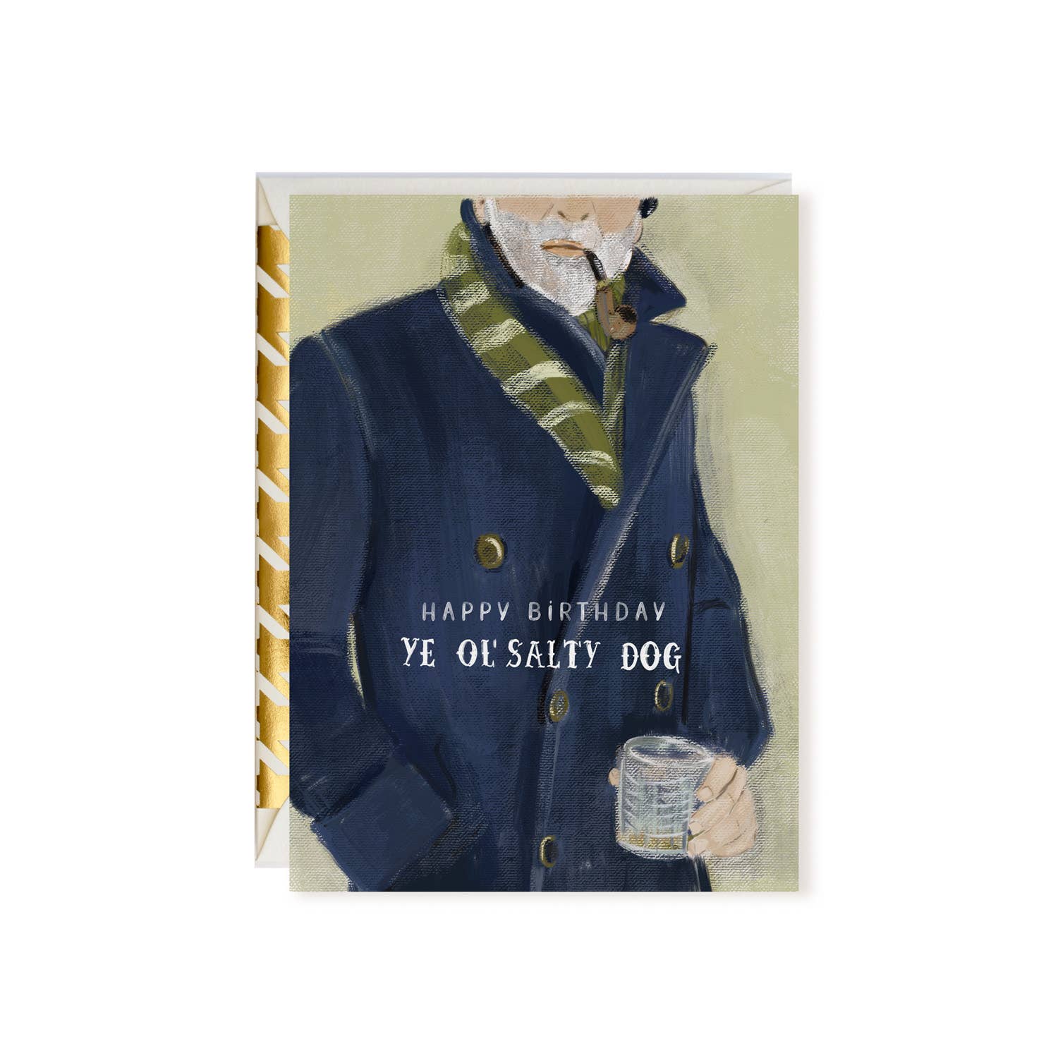Happy Birthday Ye Ol' Salty Dog Greeting Card - Abigail Fox Designs