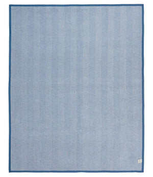 Harborview Herringbone Cornflower Blanket: Original - Abigail Fox Designs