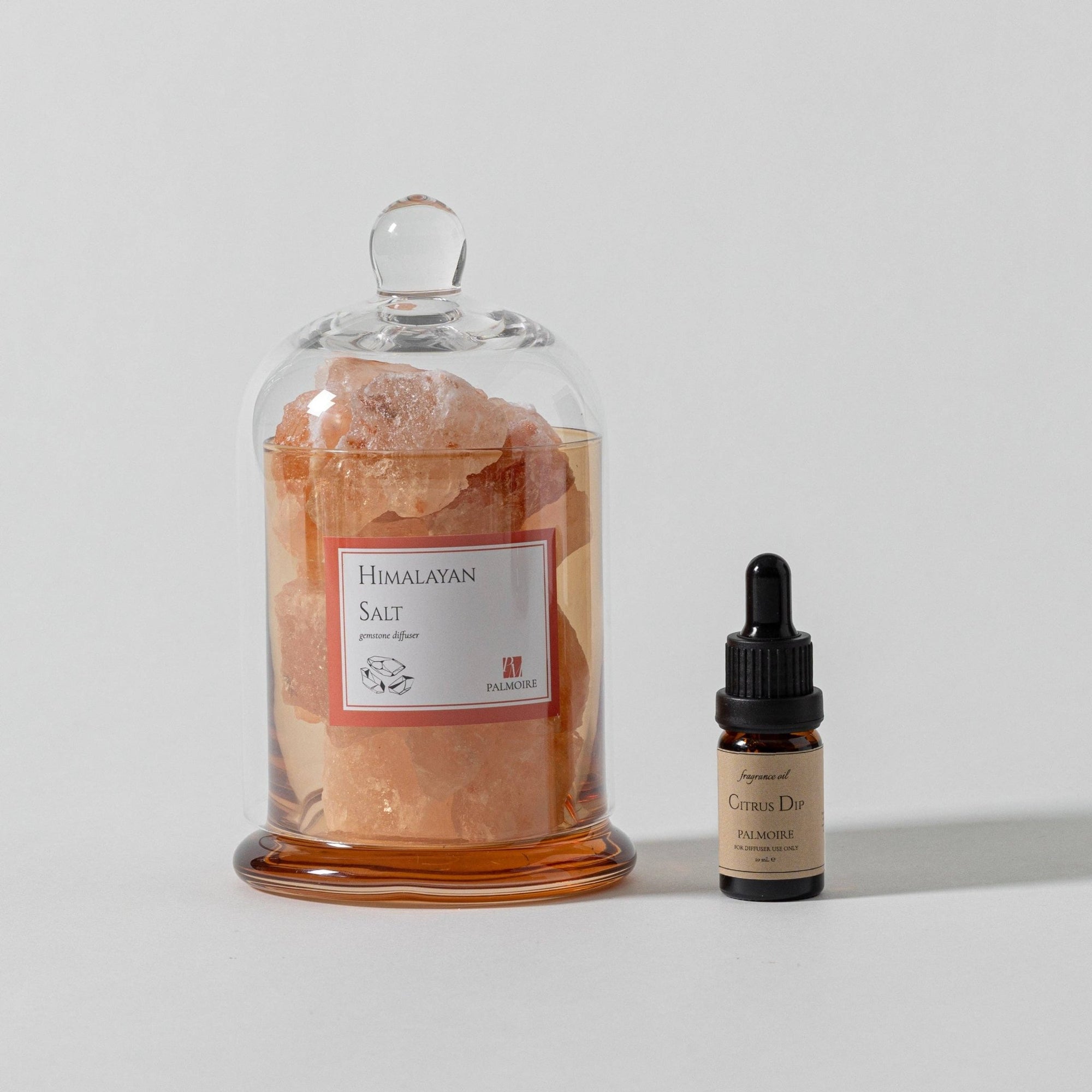 Himalayan Salt Gemstone Diffuser with essential oils, citrus, jasmine and sandalwood. - Abigail Fox Designs