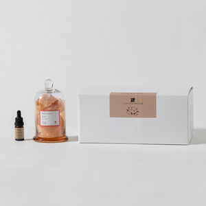 Himalayan Salt Gemstone Diffuser with essential oils, citrus, jasmine and sandalwood. - Abigail Fox Designs