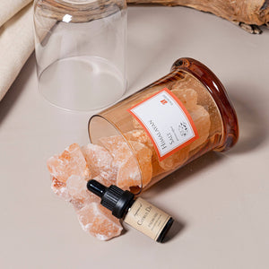Himalayan Salt Gemstone Diffuser with essential oils, citrus, jasmine and sandalwood. - Abigail Fox Designs