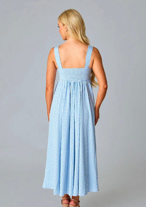Hydrangea Blue Maxi Dress - Abigail Fox Designs