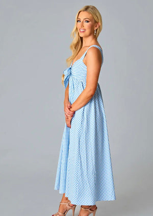 Hydrangea Blue Maxi Dress - Abigail Fox Designs