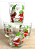 Cera, Signed Vintage Mid-Century Barware, Christmas Gnome Double Old Fashioned Glasses, Set of 4