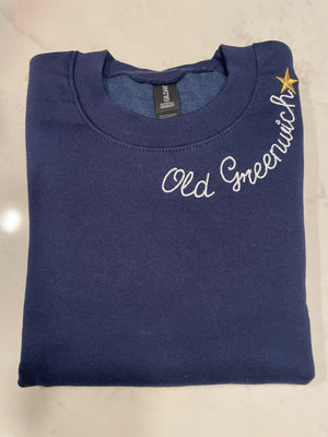 Collar Stitched Old Greenwich or Riverside Sweatshirt
