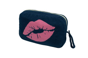 Kiss/Lips - Navy/Clutter Pink - Abigail Fox Designs