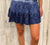 La Plage Cory Smocked Skirt- Cotton Ombre Blues - Abigail Fox Designs