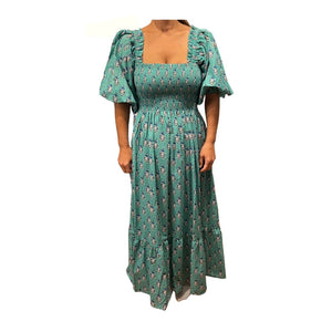 Lake Avenue Dress, Green Juniper - Abigail Fox Designs
