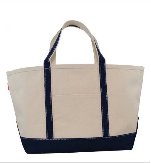 Large Canvas Boat Tote- Old Greenwich or Riverside - Abigail Fox